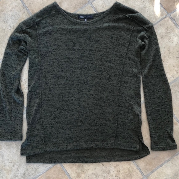 3/$25 - M&S Collection khaki green/black top - Picture 2 of 12